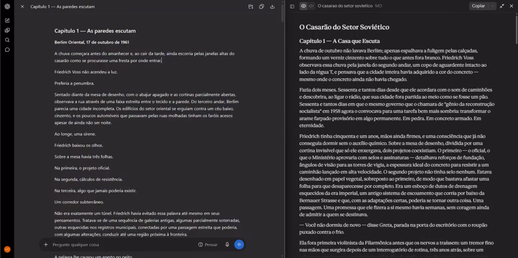 Claude vs ChatGPT para escrita longa